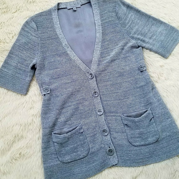 100% Silk woven Classiques Enrier cardigan - Picture 2 of 7